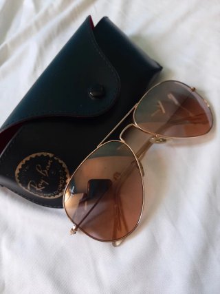 Gafas Ray-Ban Aviator Marrón y Dorado
