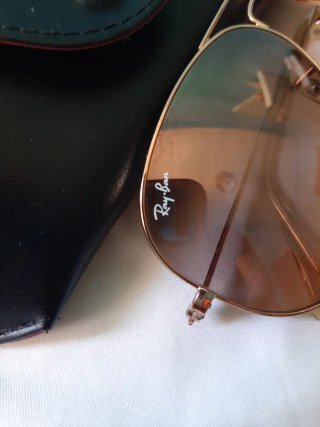 Gafas Ray-Ban Aviator Marrón y Dorado
