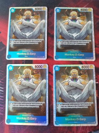 4 Cartas Monkey D. Garp One Piece OP12-056
