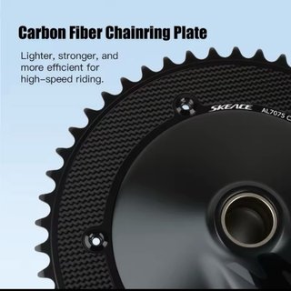 Plato 50 dientes 144 BCD Carbono