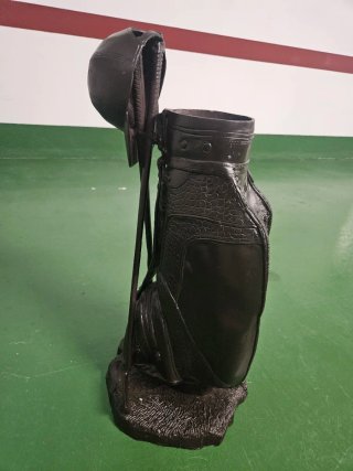 Paragüero de forja motivo golf