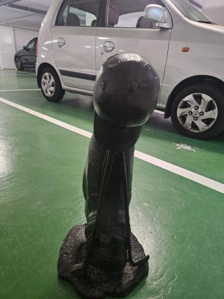 Paragüero de forja motivo golf