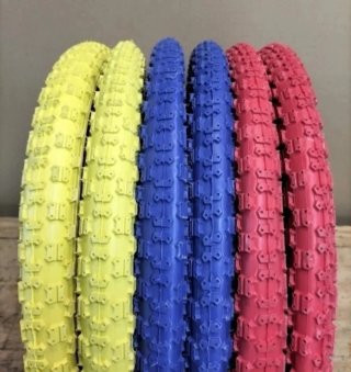 2 pneus BMX 20"x2.125 azuis neumaticos cubiertas