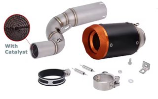 Tubo de escape Duke 125/390 con catalizador