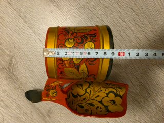 Set vintage Khokhloma originale URSS 1988