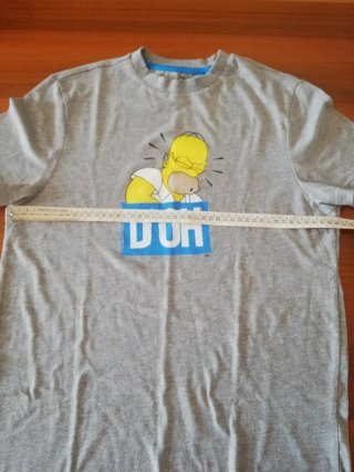 Maglietta Simpsons D'OH! Grigia Uomo Taglia S