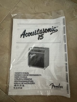 Altavoz Fender 15 vatios (Como Nuevo)