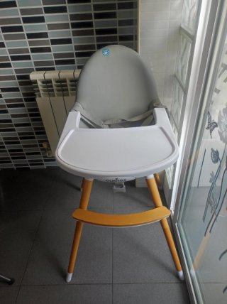 Trona Olmitos gris y madera