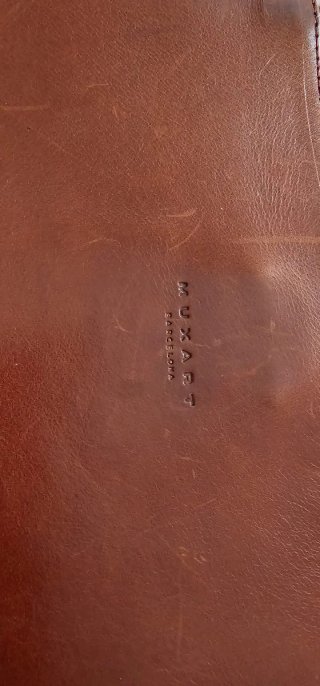 Bolso de cuero Muxart granate
