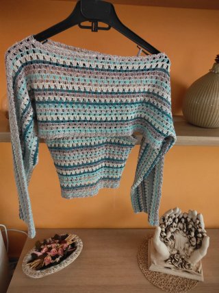 Set 2 pezzi crochet cotone