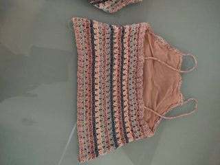 Set 2 pezzi crochet cotone