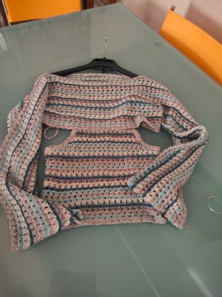 Set 2 pezzi crochet cotone
