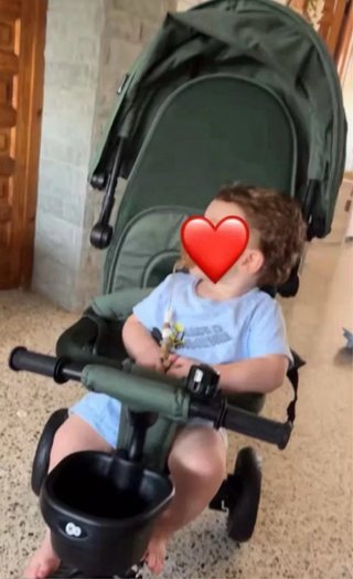 Triciclo Infantil Verde Oscuro