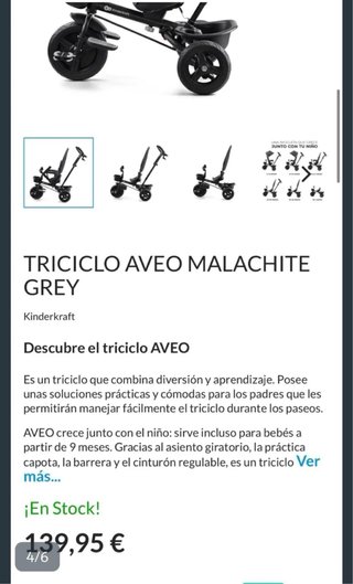 Triciclo Infantil Verde Oscuro