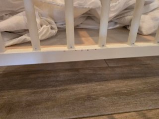 Cuna madera blanca IKEA + colchón