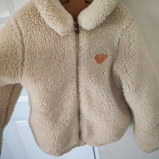 Giacca bambina Okaïdi effetto peluche Taglia6 anni