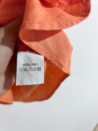 Camicia da donna in lino maniche corte Tg IT 50