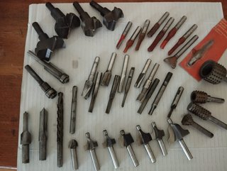 Lotto Frese Legno e Raspe Rotative 41 pz.