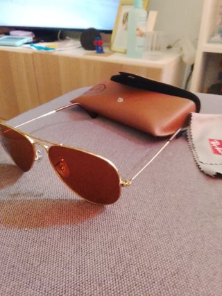 Gafas de sol Ray-Ban Aviador Marrón/Dorado