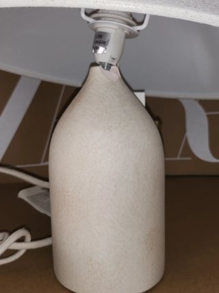 Lámpara Zara Home Beige Tela Cerámica