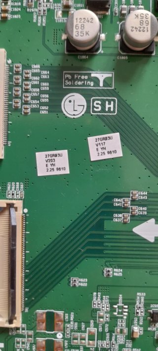 Despiece LG UltraGear 27GR93U-B Placa EAX70070301