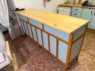 Cocina completa madera y metal
