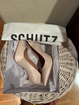 Zapatos de tacón Schutz beige/rosa talla 38