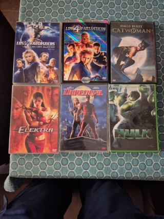 Lote 6 Películas DVD Superhéroes