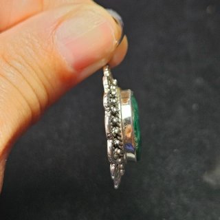 Colgante plata 925 esmeralda