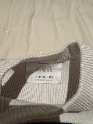 Top halter Zara rayas marineras blanco
