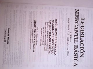 Legislación mercantil básica