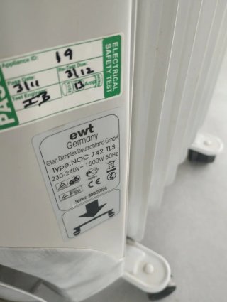 Radiador Aceite 1500W 6 Elementos