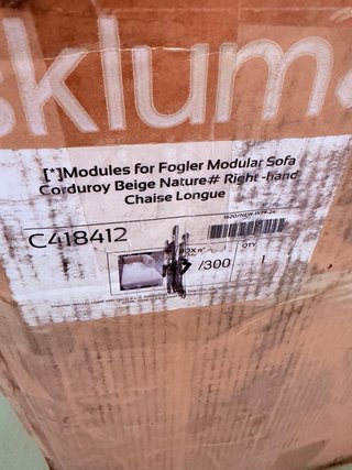 Sklum Módulo chaise longue derecho para sofá