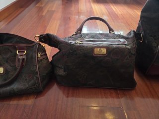 Conjunto 3 Bolsas de Viaje Marrón y Negro