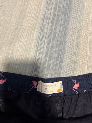 Bañador azul hombre flamencos rosas Primark