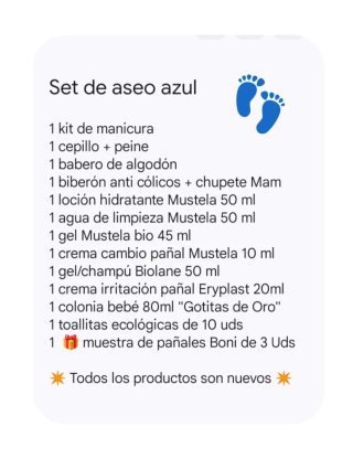Cesta de Nacimiento Azul: Mustela+ Mam + Accesorio