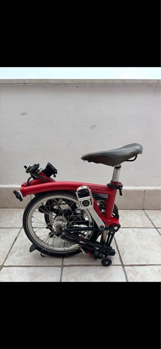 Bicicleta Brompton Roja