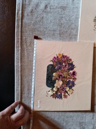 3 Piezas Flores Prensadas Originales