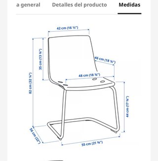 4 sillas IKEA TOBIAS transparentes – Como nuevas –