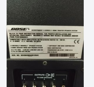 ALTAVOCES Bose acousticmass 6 serie II