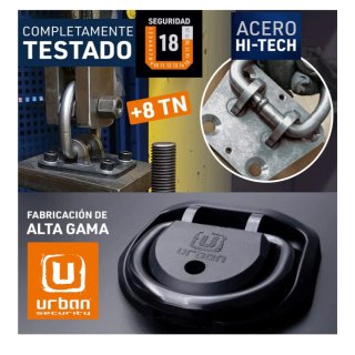 Cadena, candado y anclaje Urban Security para moto