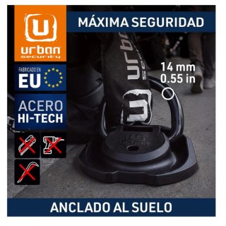 Cadena, candado y anclaje Urban Security para moto