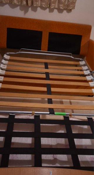Sofá Cama 2 plazas. Naranja Oscura