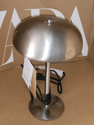 Lampara plateada zara home