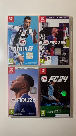 Pack 4 Juegos FIFA y FC para Nintendo Switch
