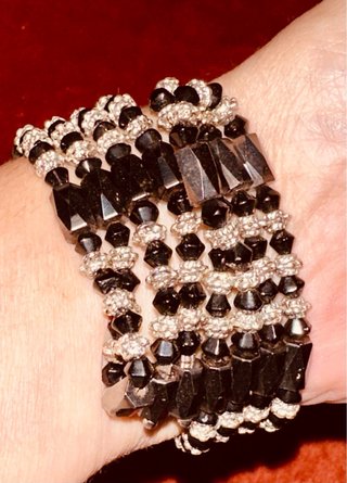 Collana bracciale ematite magnetica flessibile