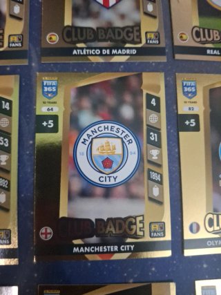 Pack 14 Cartas Club Badge FIFA 365