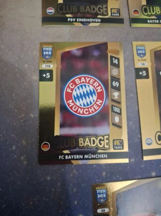 Pack 14 Cartas Club Badge FIFA 365
