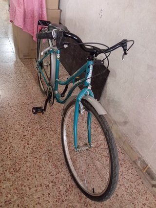 Bicicleta de paseo azul