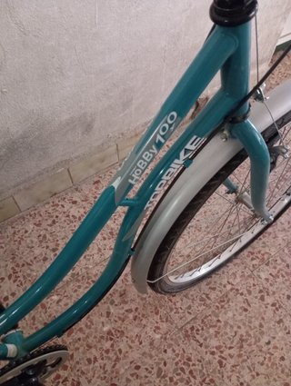 Bicicleta de paseo azul